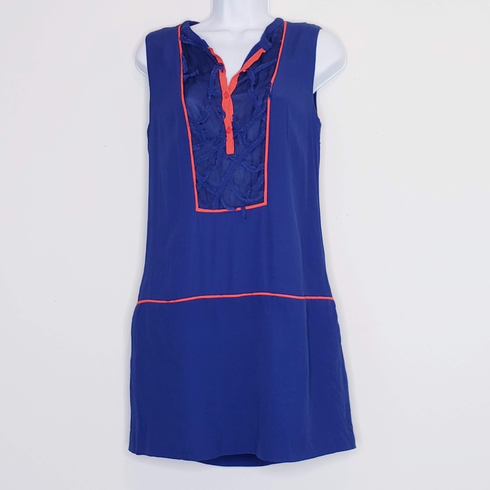 Project Alabama Popover Shift Mod Style Mini Dress